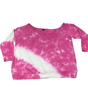 Torrid Long Sleeve Tie Dye Off Shoulder Sweatshirt Womens Size 3 (3X 22-24) NWT‎